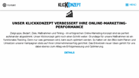 What Klickkonzept.de website looked like in 2017 (6 years ago)