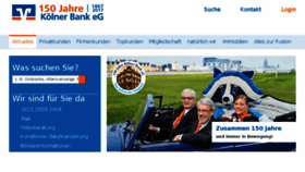 What Koelnerbank.de website looked like in 2017 (6 years ago)