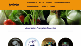 What Kousmine.fr website looked like in 2017 (6 years ago)