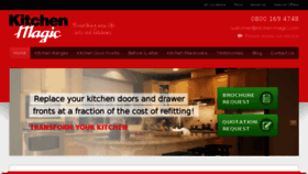What Kitchen-magic.com website looked like in 2017 (6 years ago)