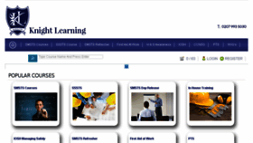What Knightlearning.com website looked like in 2017 (6 years ago)