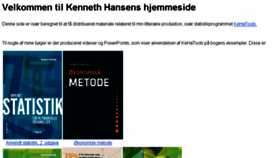 What Kennethhansen.net website looked like in 2017 (6 years ago)