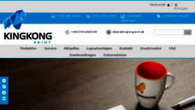 What Kingkong-print.de website looked like in 2017 (6 years ago)