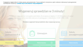 What Klasowki.pl website looked like in 2017 (6 years ago)