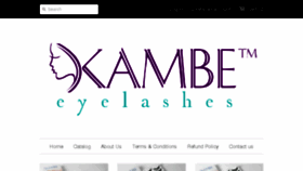 What Kambelashes.com website looked like in 2017 (6 years ago)
