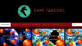 What Kamifansubs.com website looked like in 2017 (6 years ago)