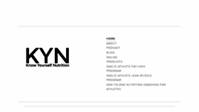What Knowyourselfnutrition.com website looked like in 2017 (6 years ago)