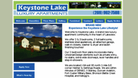 What Keystonelake.com website looked like in 2017 (6 years ago)