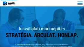 What Kreativvonalak.hu website looked like in 2017 (6 years ago)