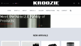 What Kroozercups.com website looked like in 2017 (6 years ago)
