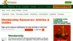 What Knowledge.wildapricot.com website looked like in 2017 (6 years ago)