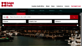 What Knightfrank.co.za website looked like in 2017 (6 years ago)