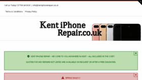 What Kentiphonerepair.co.uk website looked like in 2017 (6 years ago)