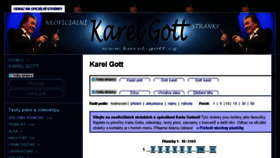 What Karel-gott.cz website looked like in 2017 (8 years ago)