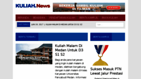 What Kuliah.news website looked like in 2017 (6 years ago)