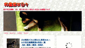 What Kuro-shiba.net website looked like in 2017 (6 years ago)