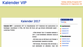 What Kalendervip.nl website looked like in 2017 (6 years ago)