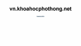 What Khoahocphothong.net website looked like in 2017 (6 years ago)