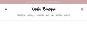 What Karibuboutique.com.au website looked like in 2017 (6 years ago)