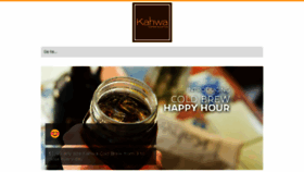 What Kahwacoffee.com website looked like in 2017 (6 years ago)