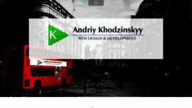 What Khodzinskyy.ie website looked like in 2017 (6 years ago)