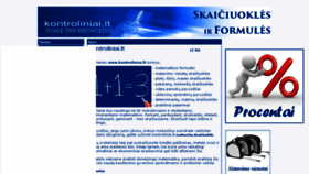 What Kontroliniai.lt website looked like in 2017 (8 years ago)