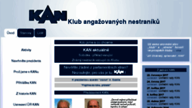 What Kan.cz website looked like in 2017 (6 years ago)