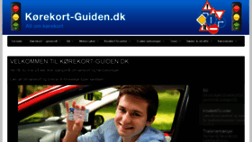 What Koerekort-guiden.dk website looked like in 2017 (6 years ago)