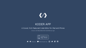 What Koderapp.com website looked like in 2017 (6 years ago)