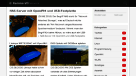 What Kammerath.net website looked like in 2017 (6 years ago)
