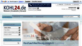 What Kohl24.de website looked like in 2017 (6 years ago)