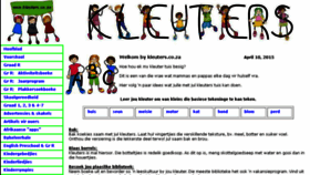 What Kleuters.co.za website looked like in 2017 (6 years ago)