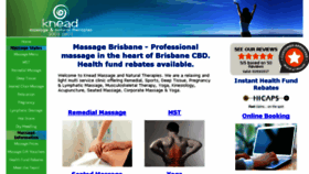 What Kneadworkmassage.com website looked like in 2017 (6 years ago)