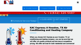 What Kacexpress.com website looked like in 2017 (6 years ago)