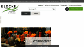 What Klocke-online.de website looked like in 2017 (6 years ago)