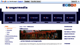 What Kruegermedia.de website looked like in 2017 (6 years ago)