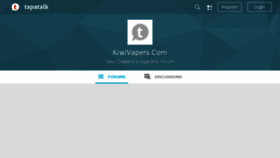 What Kiwivapers.com website looked like in 2017 (6 years ago)