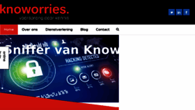 What Knoworries.nl website looked like in 2017 (6 years ago)