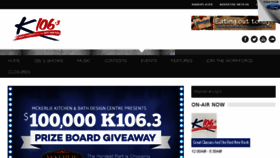 What K106fm.com website looked like in 2017 (6 years ago)