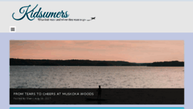 What Kidsumers.ca website looked like in 2017 (6 years ago)