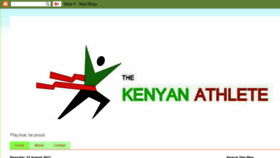 What Kenyanathlete.com website looked like in 2017 (6 years ago)