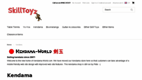 What Kendama-world.com website looked like in 2017 (6 years ago)