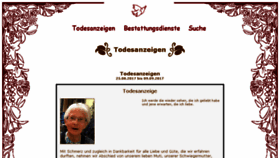 What Kondolieren.ch website looked like in 2017 (6 years ago)