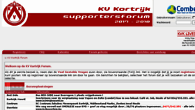 What Kvkforum.be website looked like in 2017 (6 years ago)