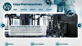What Kalpapharmaceuticals.com website looked like in 2017 (6 years ago)