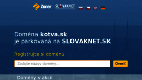 What Kotva.sk website looked like in 2017 (6 years ago)