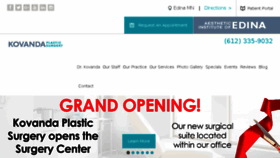 What Kovandaplasticsurgery.com website looked like in 2017 (6 years ago)