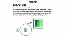 What Kilic.net website looked like in 2017 (6 years ago)