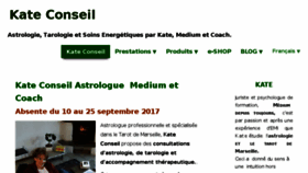 What Kateconseil.com website looked like in 2017 (6 years ago)