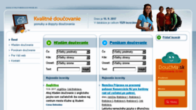 What Kvalitnedoucovanie.sk website looked like in 2017 (6 years ago)